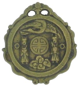 Korean Coin Charm Mandel 30.3